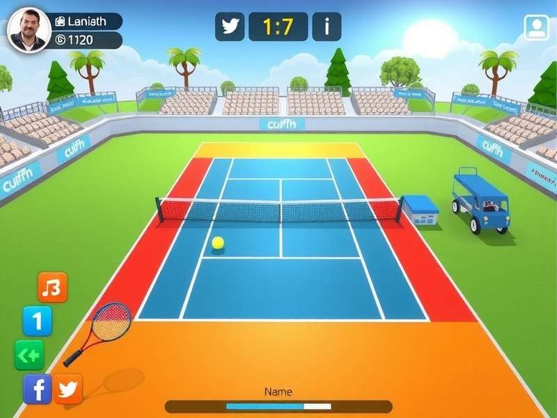 Tennis Clash Court Hero Gameplay Screenshot